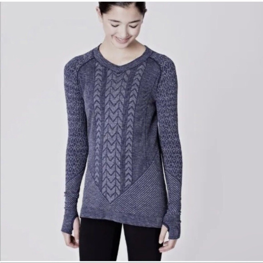 Ivivva Lululemon Girls Glacier Air Long Sleeve Top Shirt Black Thumbholes